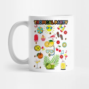 Tropical collection for summer beach party Mug